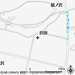 秋田県横手市杉沢（沢田）周辺の地図