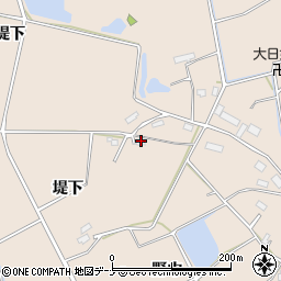 秋田県横手市杉目堤下周辺の地図