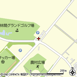 由利本荘市役所西目総合支所　西目サッカー場周辺の地図