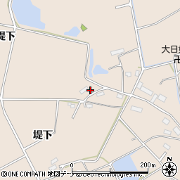 秋田県横手市杉目大堤下周辺の地図