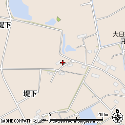 秋田県横手市杉目（大堤下）周辺の地図