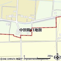 岩手県花巻市中笹間第１１地割周辺の地図