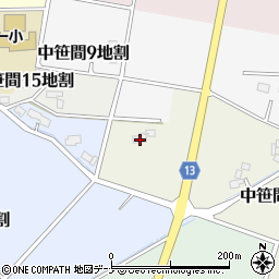 岩手県花巻市中笹間第８地割12周辺の地図