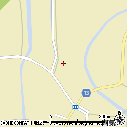秋田県横手市大雄鶴巻田周辺の地図