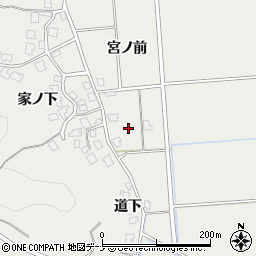 秋田県由利本荘市船岡宮ノ前周辺の地図