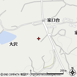 秋田県由利本荘市船岡大沢周辺の地図