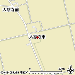 秋田県横手市大雄大慈寺東周辺の地図