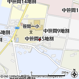 岩手県花巻市中笹間第１５地割周辺の地図