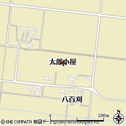 秋田県横手市下境太郎小屋周辺の地図