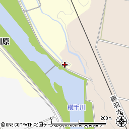 秋田県横手市上境上川原周辺の地図