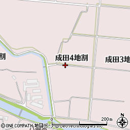 岩手県北上市成田４地割周辺の地図