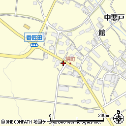 秋田県横手市上境番匠田199周辺の地図