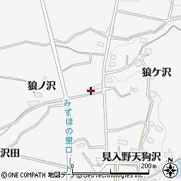 秋田県横手市杉沢狼ノ沢3周辺の地図