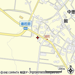 秋田県横手市上境番匠田93-3周辺の地図