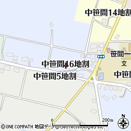 岩手県花巻市中笹間第１６地割周辺の地図