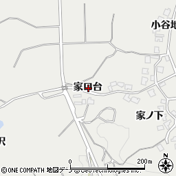 秋田県由利本荘市船岡家口台周辺の地図