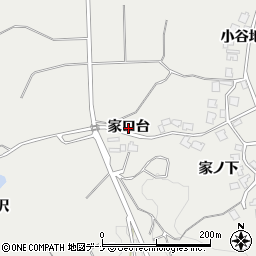 秋田県由利本荘市船岡（家口台）周辺の地図