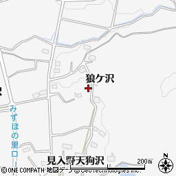 秋田県横手市杉沢狼ノ沢316周辺の地図