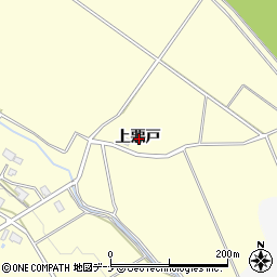 秋田県横手市上境上悪戸周辺の地図