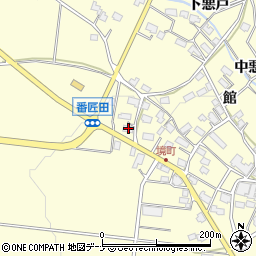 秋田県横手市上境番匠田94周辺の地図