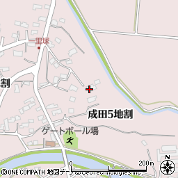 岩手県北上市成田５地割周辺の地図