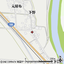 秋田県由利本荘市玉ノ池元屋布256-1周辺の地図