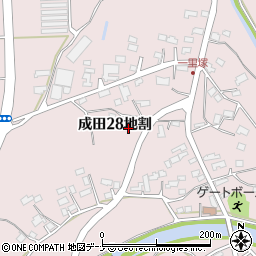 岩手県北上市成田２８地割周辺の地図