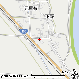 秋田県由利本荘市玉ノ池元屋布250-1周辺の地図