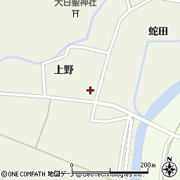 秋田県由利本荘市上野上野84-2周辺の地図