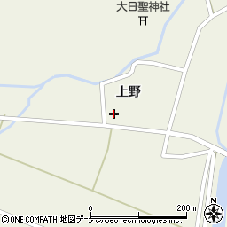 秋田県由利本荘市上野上野周辺の地図