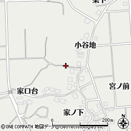 秋田県由利本荘市船岡周辺の地図