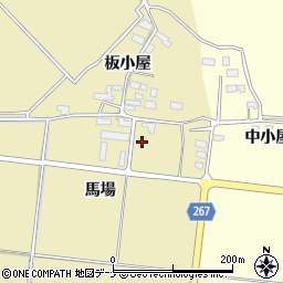 秋田県横手市下境馬場周辺の地図