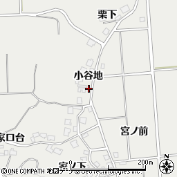 秋田県由利本荘市船岡小谷地7周辺の地図