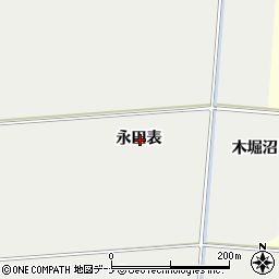 秋田県由利本荘市船岡永田表周辺の地図