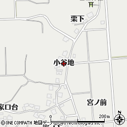 秋田県由利本荘市船岡（小谷地）周辺の地図