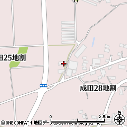 岩手県北上市成田２５地割周辺の地図