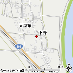 秋田県由利本荘市玉ノ池元屋布188周辺の地図