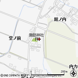 秋田県由利本荘市万願寺九日町周辺の地図