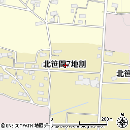 岩手県花巻市北笹間第７地割周辺の地図