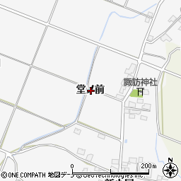 秋田県由利本荘市万願寺堂ノ前周辺の地図