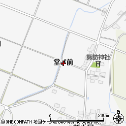 秋田県由利本荘市万願寺（堂ノ前）周辺の地図
