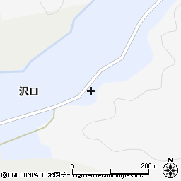 秋田県由利本荘市宮沢沢口周辺の地図