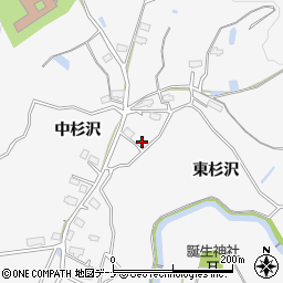秋田県横手市杉沢（東杉沢）周辺の地図