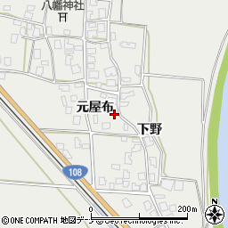 秋田県由利本荘市玉ノ池元屋布179周辺の地図