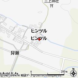 秋田県由利本荘市万願寺ビンツル周辺の地図
