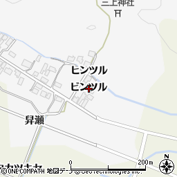 秋田県由利本荘市万願寺（ビンツル）周辺の地図
