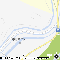 秋田県横手市大森町湯ノ沢向周辺の地図