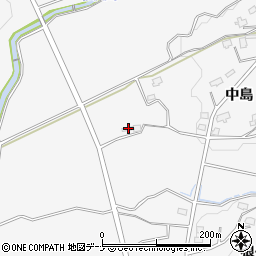 秋田県横手市杉沢中島244-1周辺の地図