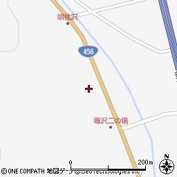 岩手県花巻市東和町毒沢２区周辺の地図