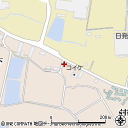 秋田県横手市杉目二タ子下周辺の地図